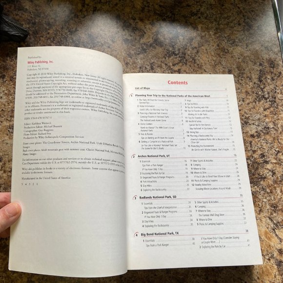 Frommer's National Parks of the American West 7th Edition Guidebook Travel Book - Picture 5 of 16